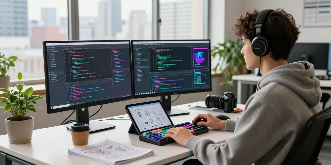 Creating interactive AI experiences using Crush on AI technology in a vibrant workspace.