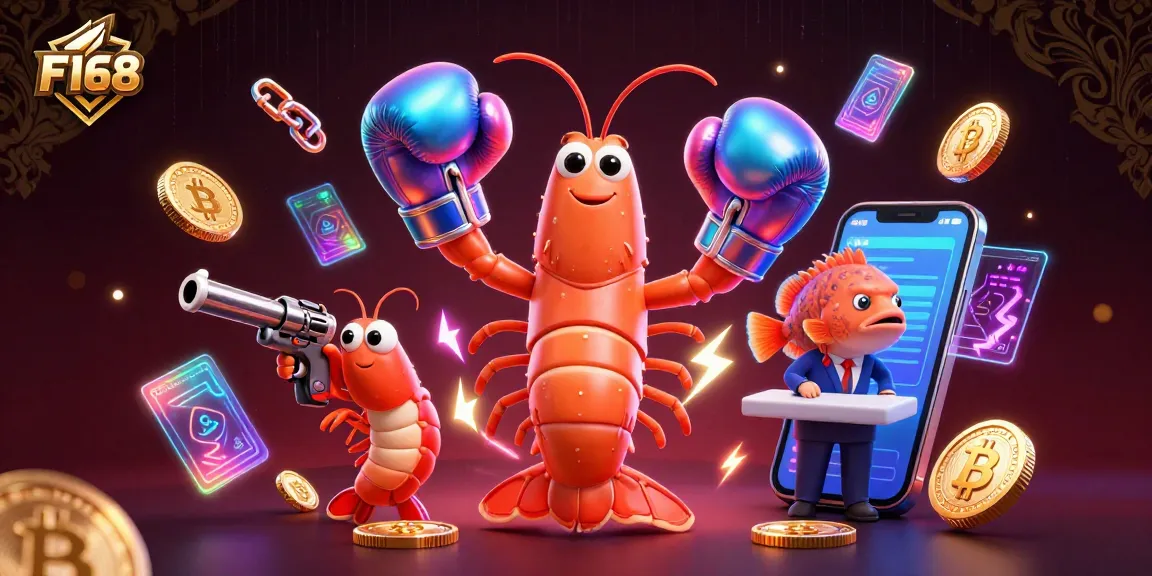 Engage with F168's vibrant casino experience featuring combat-ready marine characters and digital currency elements.